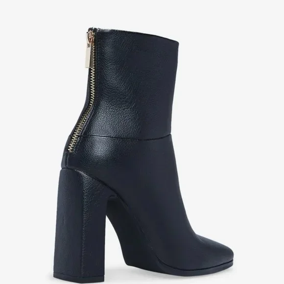 New in Box Inesa Block Heel Black Bootie Size 10 - Picture 2 of 3